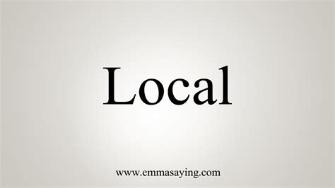 how to say locale.